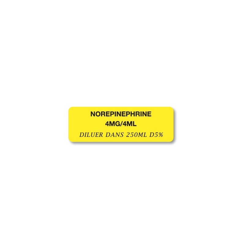 NOREPINEPHRINE 4 mg / 4 ml 