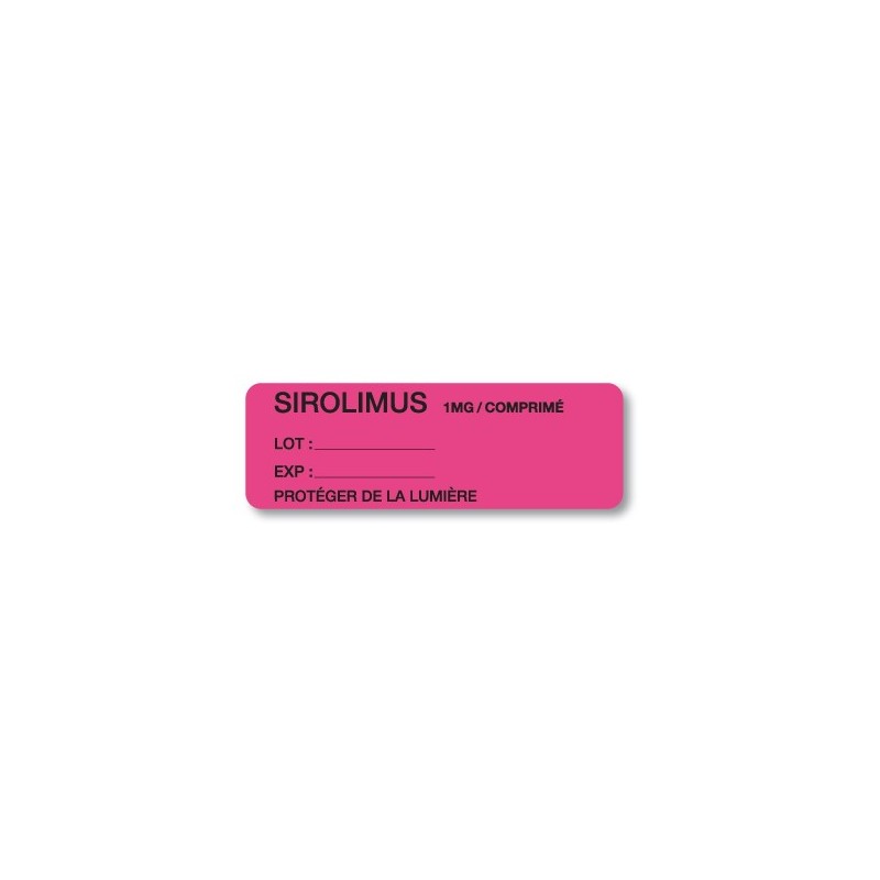 SIROLIMUS 1 MG / TABLET
