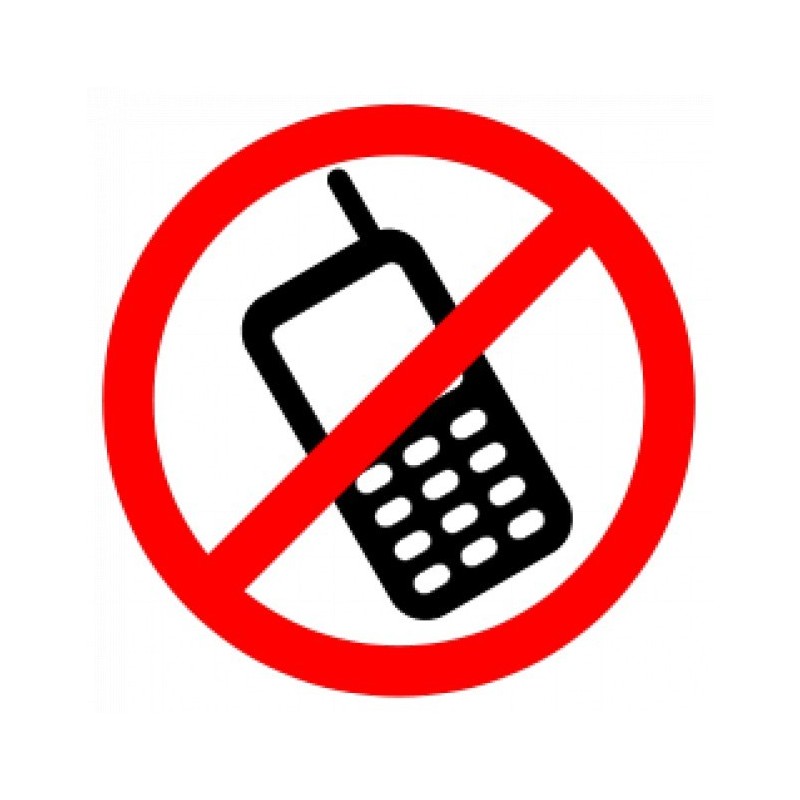 CELL PHONES PROHIBITED