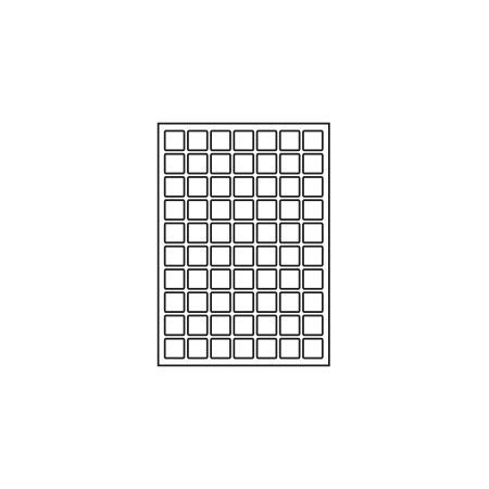 Sheet for laser printer - 63 labels