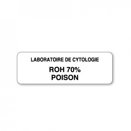 LABORATOIRE DE CYTOLOGIE - ROH 70 % - POISON