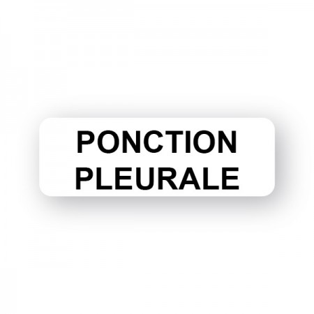 PONCTON PLEURALE