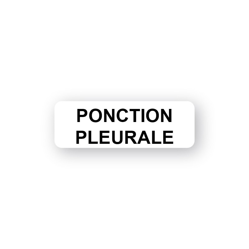 PONCTON PLEURALE