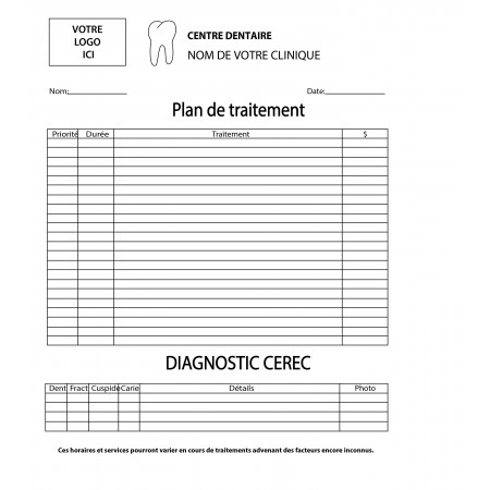 TREATMENT PLAN AND DIAGNOSIS