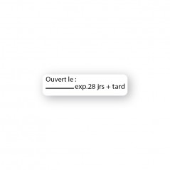 OUVERT LE -- EXP. 28 JOURS + TARD