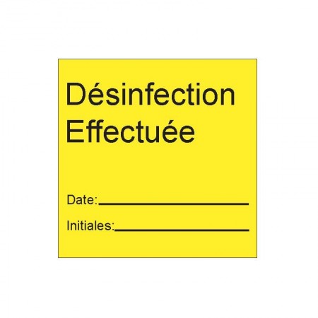 DISINFECTION PERFORMED