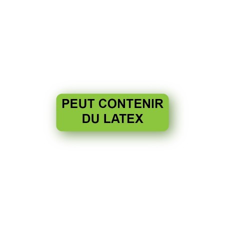 PEUT CONTENIR DU LATEX