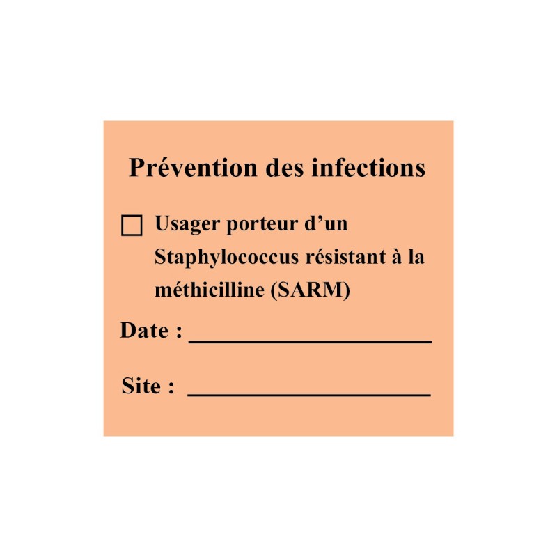 INFECTION PREVENTION - USER WITH METHICILLIN-RESISTANT STAPHYLOCCUS