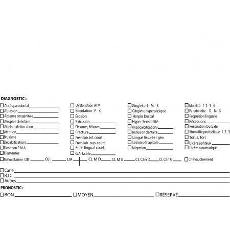 DIAGNOSTIC / PRONOSTIC (DENTAIRE)