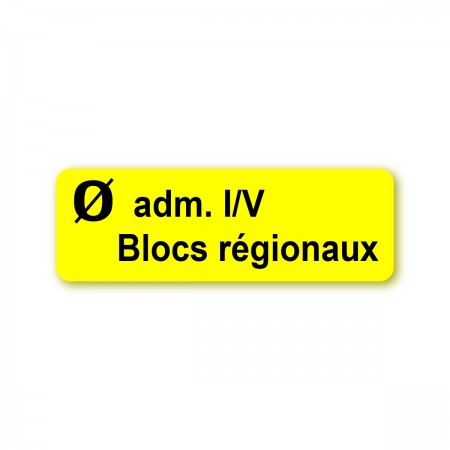 0 ADMIN I.V. - BLOCS RÉGIONAUX