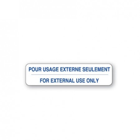 POUR USAGE EXTERNE SEULEMENT - FOR EXTERNAL USE ONLY