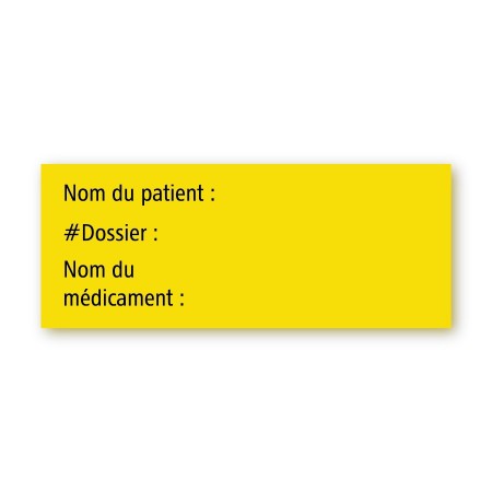 NOM DU PATIENT / NO DE DOSSIER