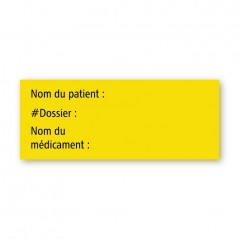 NOM DU PATIENT / NO DE DOSSIER