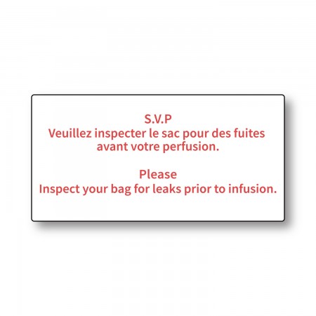 SVP Veuillez inspecter le sac - Please Inspect your bag