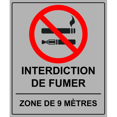 INTERDICTION DE FUMER (9 MÈTRES)