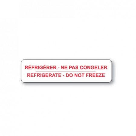 RÉFRIGÉRER - NE PAS CONGELER / REFRIGERATE - DO NOT FREEZE