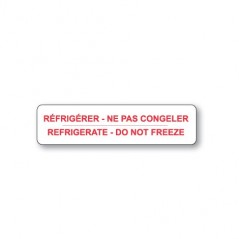 RÉFRIGÉRER - NE PAS CONGELER / REFRIGERATE - DO NOT FREEZE
