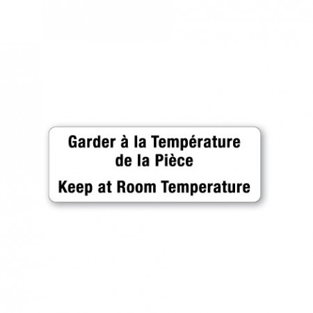 GARDER À LA TEMPÉRATURE DE LA PIÈCE - KEEP AT ROOM TEMPERATURE