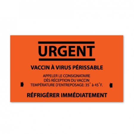 URGENT - PERISHABLE VIRUS VACCINE