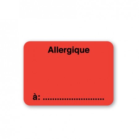 ALLERGIQUE À ....................................