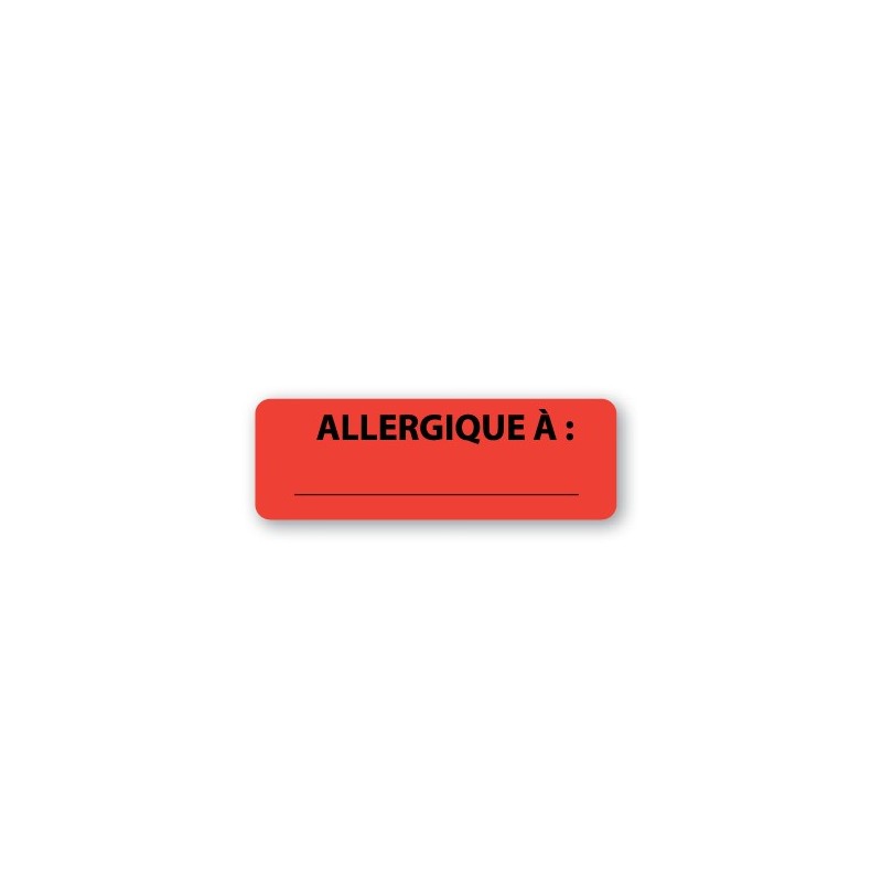 ALLERGIC TO: _______________