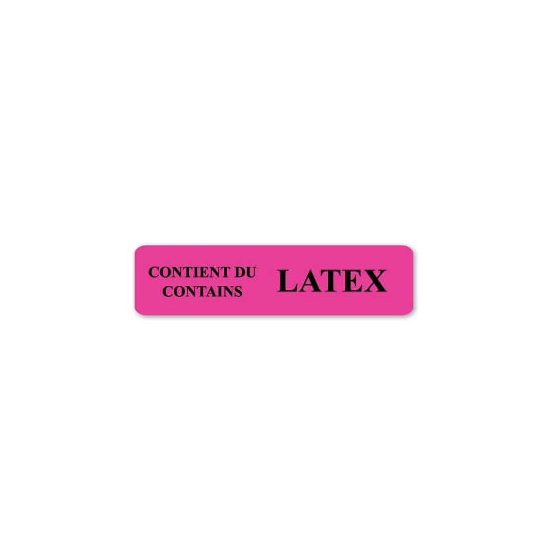 CONTIENT DU - CONTAINS LATEX 