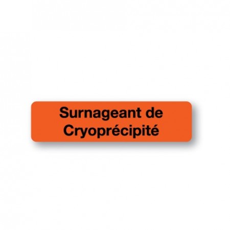 SURNAGEANT DE CRYOPRÉCIPITÉ