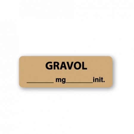 GRAVOL ___ mg ___ INIT. 