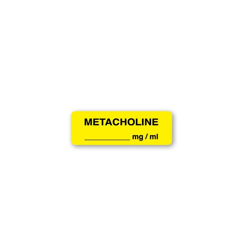 METACHOLINE __________mg / ml