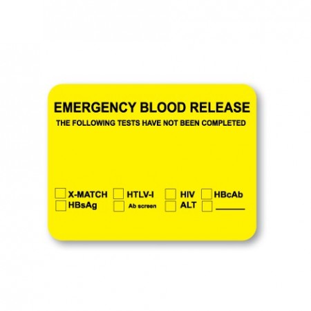 EMERGENCY BLOOD RELEASE
