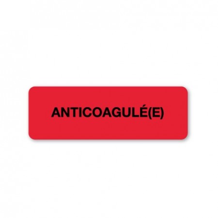 ANTICOAGULÉ(E)