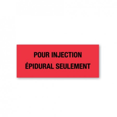 FOR INJECTION - EPIDURAL ONLY