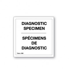 DIAGNOSTIC SPECIMEN - SPÉCIMENS DE DIAGNOSTIC