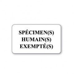 EXEMPTED HUMAN SPECIMEN(S)