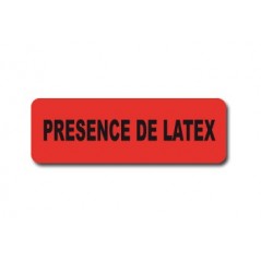 Presence of latex (black)