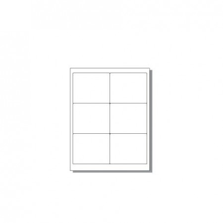 Sheet for laser printer - 6 labels