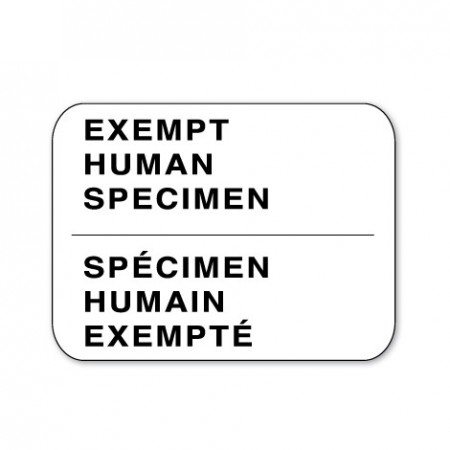 EXEMPT HUMAN SPECIMEN - EXEMPT HUMAN SPECIMEN