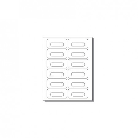 Sheet for laser printer - 12 labels