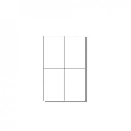 Sheet for laser printer - 4 labels