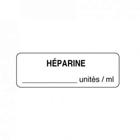 HEPARINE UNITÉS/ML