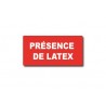 PRESENCE OF LATEX (white)