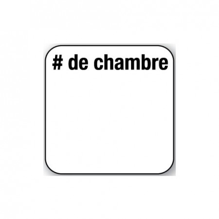 NO DE CHAMBRE 