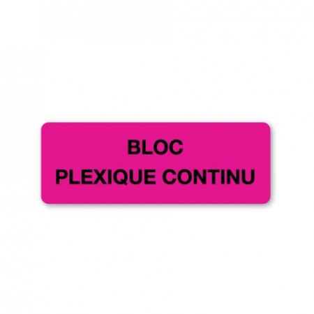 CONTINUOUS PLEXI BLOCK