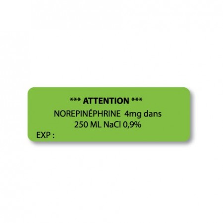 ATTENTION - NOREPINÉPHRINE 4 mg