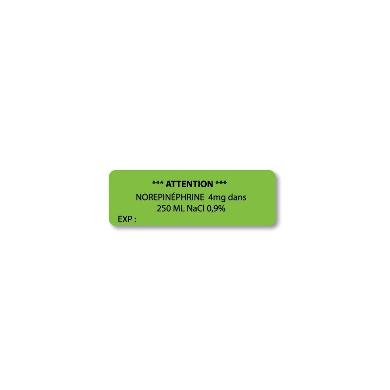 CAUTION - NOREPINEPHRINE 4 mg