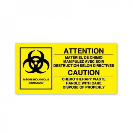 CAUTION - CHIMIO EQUIPMENT / CAUTION - CHEMOTHERAPY WASTE