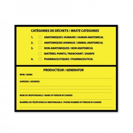 CATÉGORIES DE DÉCHETS / WASTE CATEGORIES